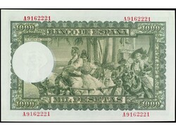 1.000 Pesetas. 31 Diciembre 1951. Sorolla. Serie A. (Arrugas en ...