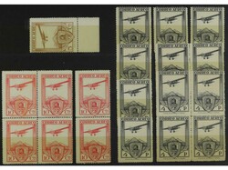 ESPAÑA. 5 cts. (un sello), 10 cts. (6 sellos) y 4 pts. (12 sellos). ...