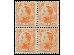 ESPAÑA. SERIE COMPLETA. 9 valores en bloques de cuatro. El 40 cts. ...
