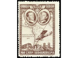 ESPAÑA. SERIE COMPLETA, 9 valores. 1 pta. castaño y 4 pts. ...