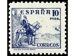 ESPAÑA. SERIE COMPLETA. 18 valores. 10 pts. (Ed. 831) con goma no ...