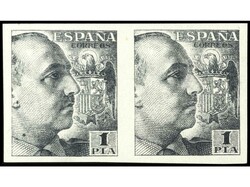 ESPAÑA. 20, 25, 30, 40, 45 cts. y 1 pta. Seis parejas SIN DENTAR. ...