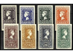 ESPAÑA. SERIE COMPLETA, 8 valores. Goma no original. Cert. SORO. Ed ...