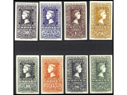 ESPAÑA. CENTENARIO. SERIE COMPLETA. El 20 pts. ligeras sombras del ...