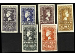 ESPAÑA. SERIE a falta del 20 y 25 pts. 50 y 75 cts. de poco valor ...