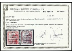 ESPAÑA. CAUDILLO A CANARIAS. SERIE COMPLETA. Bien centrada. Dictamen ...