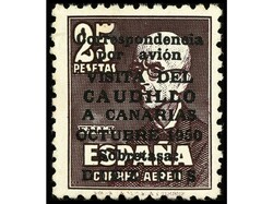 ESPAÑA. CANARIAS AVIÓN CON NÚMERO. Bien centrado. Sombras del ...