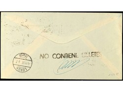 ESPAÑA E. LOCALES PATRIOTICAS: LUGO. Carta certificada por avión de ...
