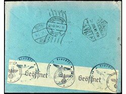 ESPAÑA E. LOCALES PATRIOTICAS: MALAGA. Carta certificada por avión ...