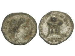 Centenional. CONSTANTINO I, como Augusto. LONDINIUM. Anv.: Busto ...