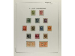 LOTES y COLECCIONES. ANDORRA ESPAÑOLA. Colección completa montada ...
