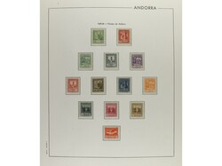 LOTES y COLECCIONES. ANDORRA ESPAÑOLA. Colección completa montada ...