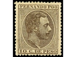 COLONIAS ESPAÑOLAS: FERNANDO POO. SERIE COMPLETA, 50 c. y 4 val. Se ...