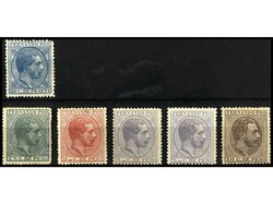 COLONIAS ESPAÑOLAS: FERNANDO POO. SERIE COMPLETA, 50 c. y 4 val. Se ...