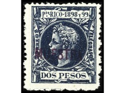 COLONIAS ESPAÑOLAS: PUERTO RICO. SERIE COMPLETA. Del 5 mils. hasta ...