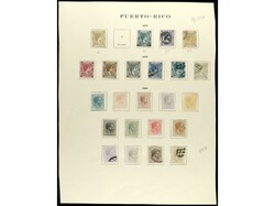 COLONIAS ESPAÑOLAS: PUERTO RICO. COLECCIÓN en hojas de álbum con ...