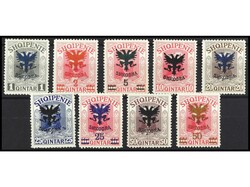 ALBANIA. SERIE COMPLETA. El 25 q. sin goma. RARA. Yv.97/105. Yvert.1 ...