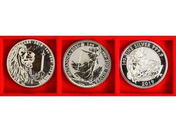 Lote 3 monedas 2 Pounds. 2018, 2019 y 2020. AR. Britannia, Trafalgar ...