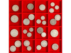 Lote 28 monedas 1/4 Dirham (6), 1/2 Dirham (6), 50 Centimes (4), 5 ...