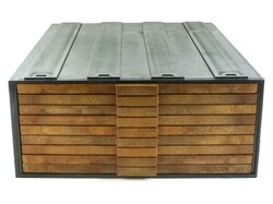 Archivador numismático de 9 bandejas. Ø 320x235x100 mm. Bandejas de ...