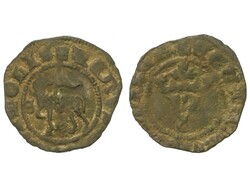 1/2 Blanca del Agnus Dei. JUAN I. SEVILLA. Anv.: AGNVS (DEI Q)VITOLIS ...