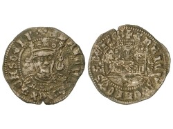 1/2 Cuartillo. ENRIQUE IV. SEVILLA. Rev.: ENRICVS CARTVS DEI G. S ...