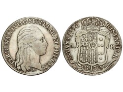 120 Grana. 1796. FERNANDO IV DE DOS SICILIAS. NÁPOLES. 27,20 grs. ...