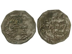 Dirham falso de época. __1H. MUHAMMAD II. AL-ANDALUS. 1,91 grs. AE. ...