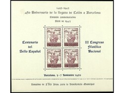 ESPAÑA: AYUNTAMIENTO DE BARCELONA. 1 Juego de HB. RARO. Ed.NE33/4. ...