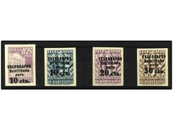 ESPAÑA: AYUNTAMIENTO DE BARCELONA. TELÉGRAFOS. SERIE COMPLETA SIN ...