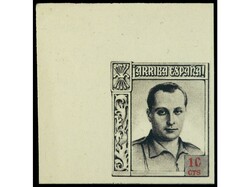 ESPAÑA: BENEFICENCIA. 10 cts. castaño. ERROR DE COLOR SIN DENTAR. ...