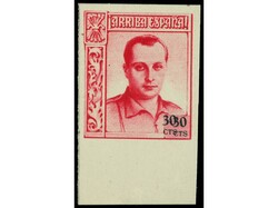 ESPAÑA: BENEFICENCIA. 30 cts. SIN DENTAR y DOBLE IMPRESIÓN DEL ...