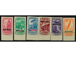 ESPAÑA: BENEFICENCIA. SERIE COMPLETA SIN DENTAR con Hab. MUESTRA. ...