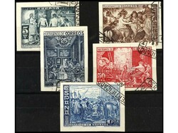 ESPAÑA: BENEFICENCIA. SERIE COMPLETA. 4 valores procedentes de la HB ...