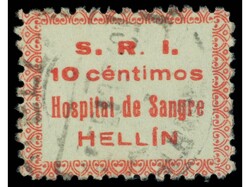 ESPAÑA GUERRA CIVIL. HELLÍN. S.R.I. HOSPITAL DE SANGRE. 10 cts. ...