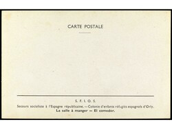 ESPAÑA GUERRA CIVIL. Tarjeta Postal ilustrada LE SALLE A MANGER-EL ...