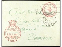 ESPAÑA GUERRA CIVIL. CRUZ ROJA. Carta con FRANQUICIA de JAEN a ...