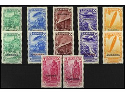 ANDORRA. BENEFICENCIA. Series completas. 12 valores. Ed.1/6 y 7/12. ...