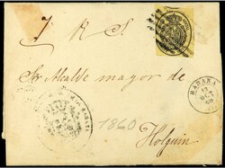 COLONIAS ESPAÑOLAS: CUBA. Carta de LA HABANA a HOLGUIN el 13 Oct. ...