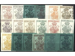 COLONIAS ESPAÑOLAS: CUBA. FISCALES. 1877-1882. POLICÍA. Juego de 38 ...