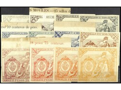 COLONIAS ESPAÑOLAS: CUBA. FISCALES. 1890-91. SERIE COMPLETA (el ...