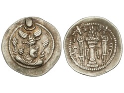 Dracma. KHUSRO II. 4,15 grs. AR. MBC+.