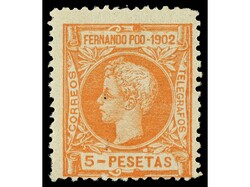 COLONIAS ESPAÑOLAS: FERNANDO POO. SERIE COMPLETA, 8 valores. ...