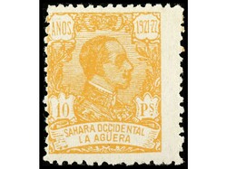 COLONIAS ESPAÑOLAS: LA AGUERA. SERIE COMPLETA, 13 valores. Centrados ...