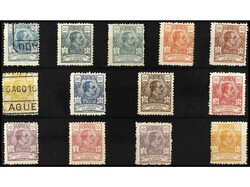 COLONIAS ESPAÑOLAS: LA AGUERA. SERIE COMPLETA, 13 valores. Centrados ...