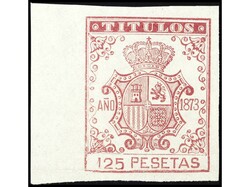 COLONIAS ESPAÑOLAS: PUERTO RICO. FISCALES. 1873. TÍTULOS. MUY RARA. ...