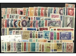 ALBANIA. Ficha gran con sellos y series de diversos años. Hay ...