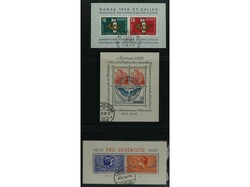SUIZA. 1936... Lote de 22 HB. diferentes mataselladas. Hay ...