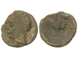 As. 120-20 a.C. ILDURO (MATARÓ, Barcelona). Anv.: Cabeza masculina a ...