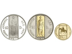 Set 3 monedas 10, 20 y 25 Diners. 1991. AR,AU. Acuerdo Andorra CEE ...